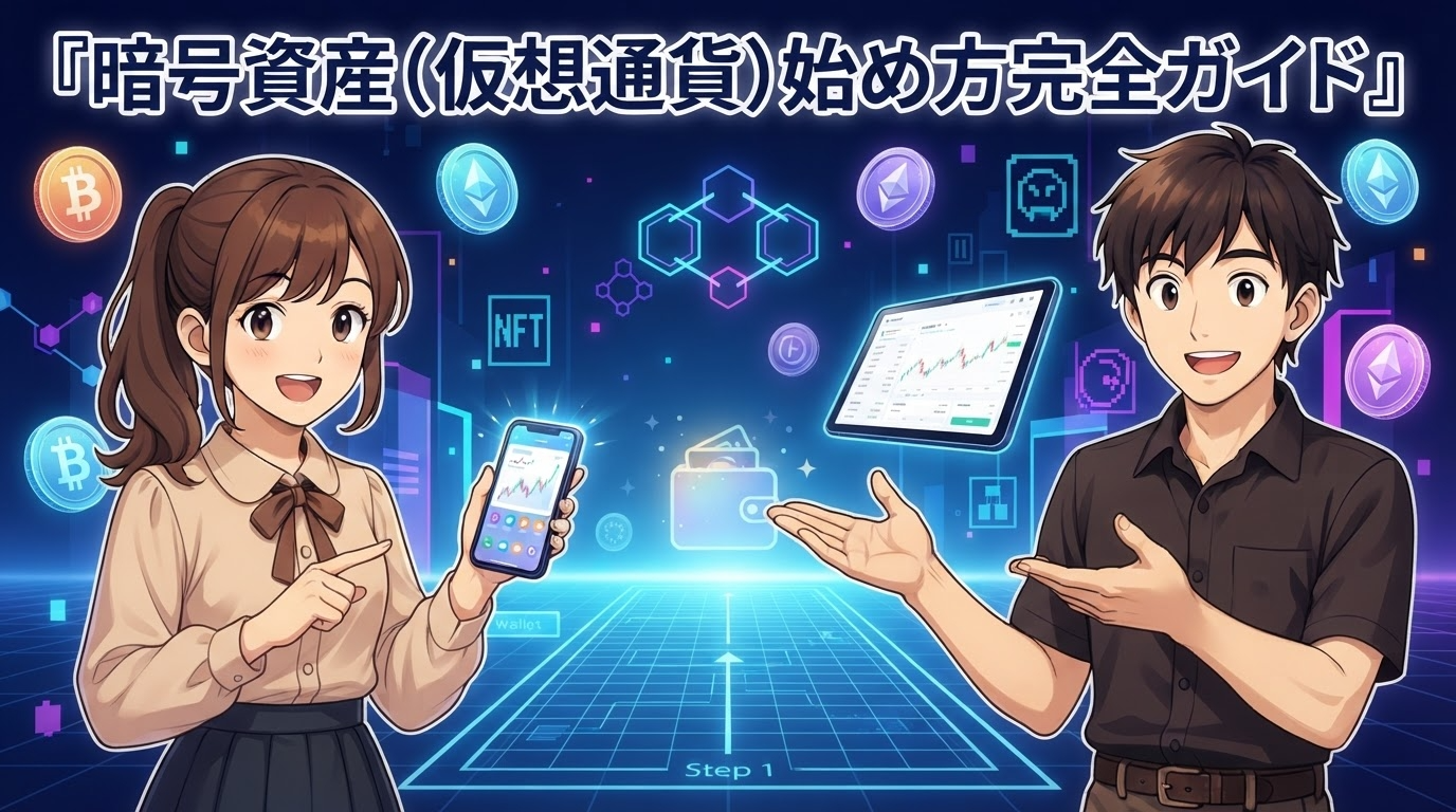 暗号資産（仮想通貨）の始め方完全ガイド【初心者向け・5ステップ】少額・安全に始めるコツ