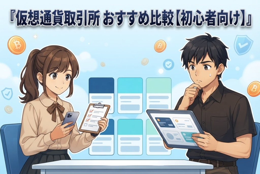 仮想通貨取引所おすすめ比較【最新・初心者向け】手数料・銘柄・安全性で選ぶ