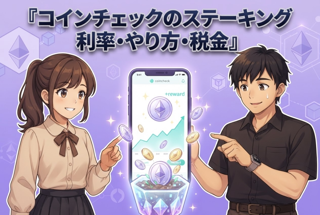 コインチェックのステーキングとは？利率・やり方・税金の注意点を解説【初心者向け】