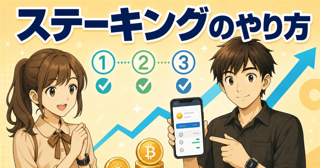 暗号資産ステーキングのやり方｜保有するだけで始める手順を初心者向けに解説