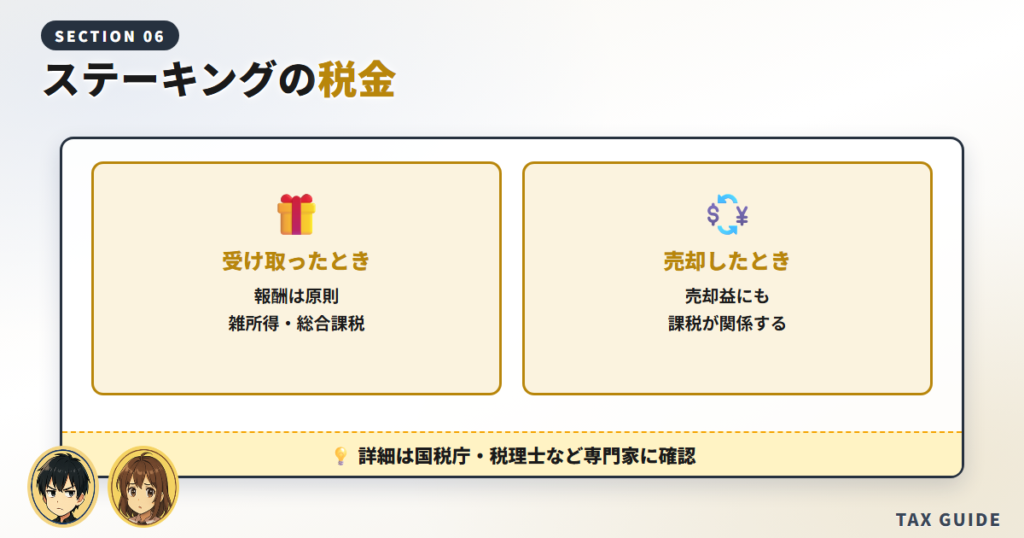 ステーキングの税金と確定申告